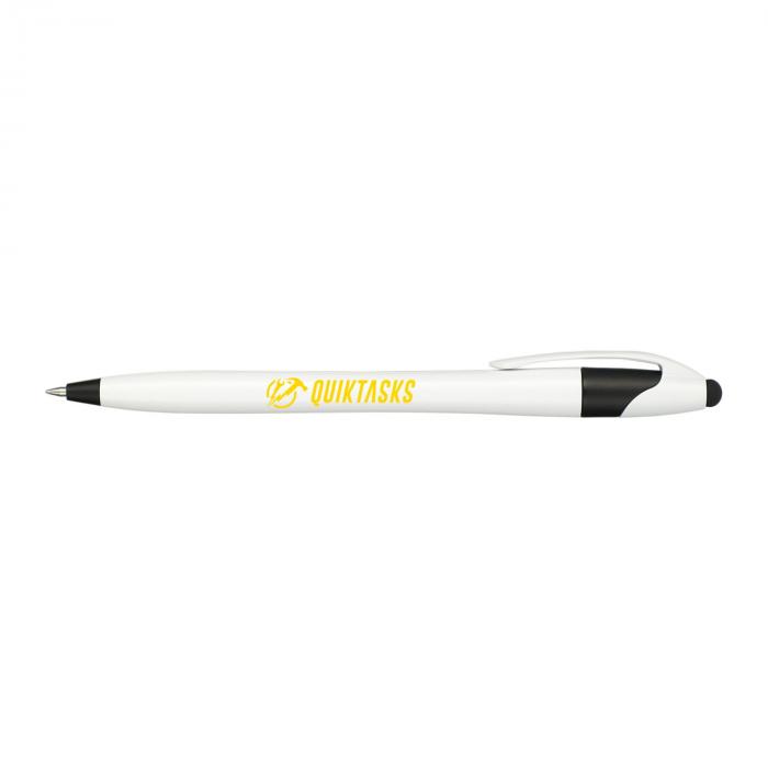 Cougar Gel Stylus Pen - White w Black Trim