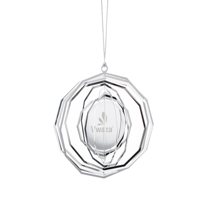Beaming Pop Out Christmas Tree Ornament - Silver