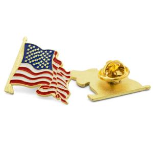 American Flag Die Struck Patriotic Lapel Pin