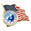 U.S.A. Flag Lapel Pins With Custom Logo