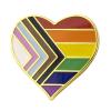 Progress Pride Heart Lapel Pin