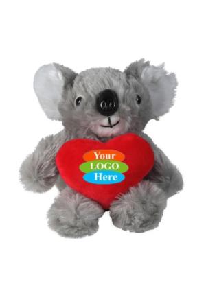 Soft Plush Koala With Heart 8"