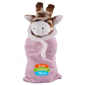 Soft Plush Giraffe in Baby Sleep Bag Stuffed Animal 8"