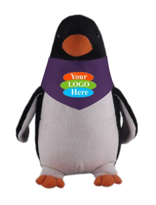 Soft Plush Stuffed Penguin With Bandana 12"