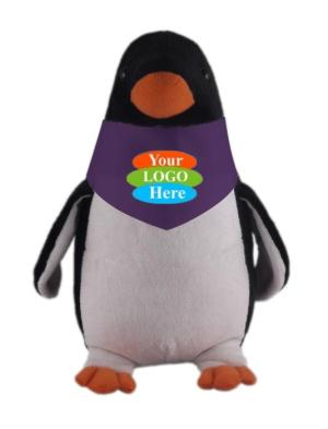 Soft Plush Stuffed Penguin With Bandana 8"