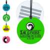 Round Neon Luggage Tags