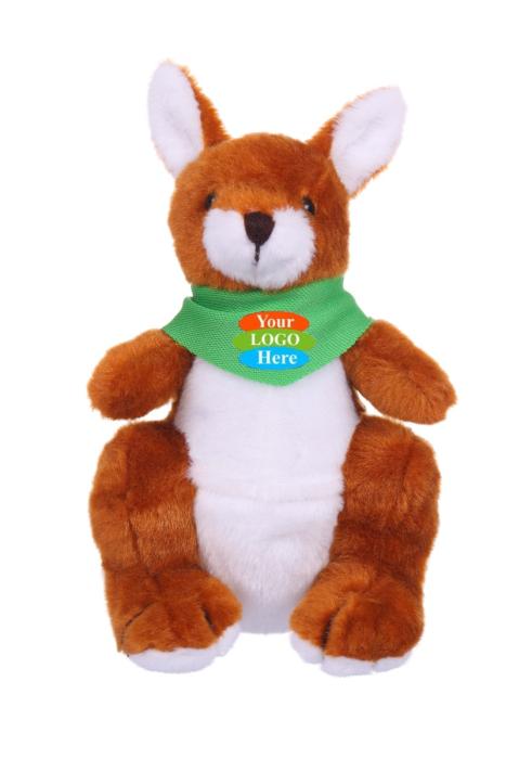 Soft Plush Kangaroo With Bandana 12"