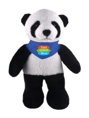 Soft Plush Stuffed Panda With Bandana 12"