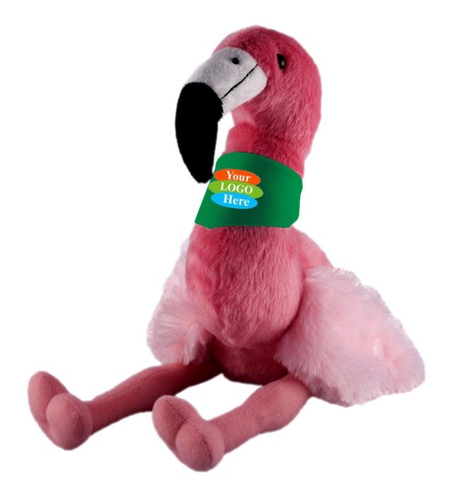 Soft Plush Flamingo With Bandana 8"