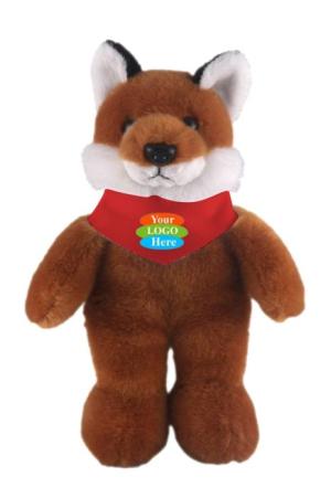 Soft Plush Stuffed Fox With Bandana 12"