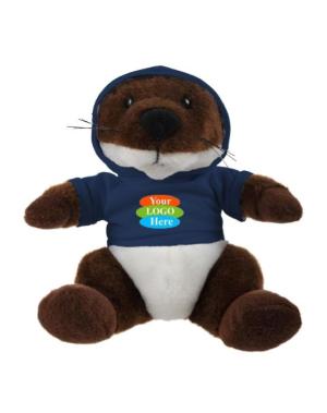 Soft Plush Otter With Hoodie 8"