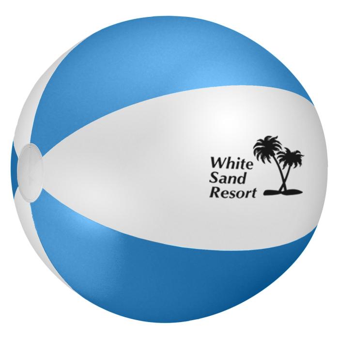 24 inch Two Tone Beachballs - Blue & White