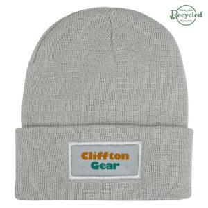 Patch Knit Beanie With Cuff