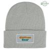 Patch Knit Beanie With Cuff