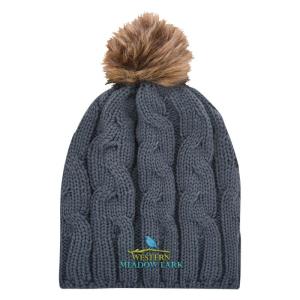 Cameron Cable Knit Pom Beanie