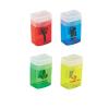 Translucent Pencil Sharpener With Flip-top Lids