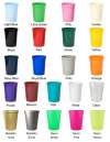 Promotional Stadium Cups - 16oz Color Chart