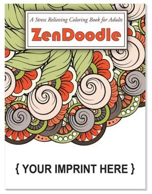 ZenDoodle Stress Relieving Coloring Book for Adults