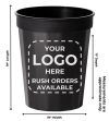 16oz Fluted Stadium Cups