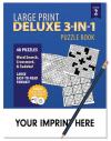 Deluxe Large Print 3-in-1 Puzzle Book Volume 2