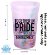 Mood 22 oz. Rainbow Confetti Cup/Straw/Lid Set