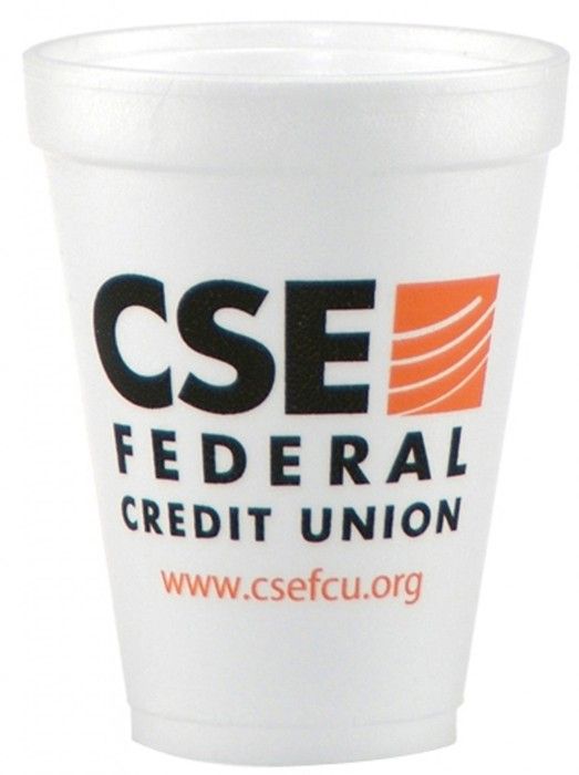 12oz Foam Cups Customized, Imprinted Logo