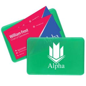 Translucent Vinyl Single Panel Business Card Cases