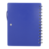 5" x 7" Recycled Dual Pocket Spiral Notebook w Pen