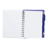 5" x 7" Recycled Dual Pocket Spiral Notebook w Pen
