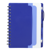 5" x 7" Recycled Dual Pocket Spiral Notebook w Pen