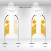 Concave Advertising Flags - Single Vs Double