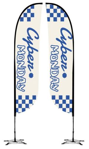 9 Ft Convex Advertising Flags