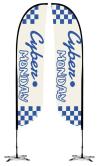 15 Ft Convex Advertising Flags