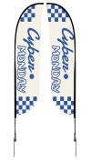 15 Ft Convex Advertising Flags