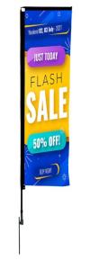 17 Ft Rectangle Advertising Flags