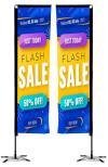 10 Ft Rectangle Feather Flags