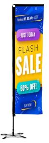 10 Ft Rectangle Feather Flags