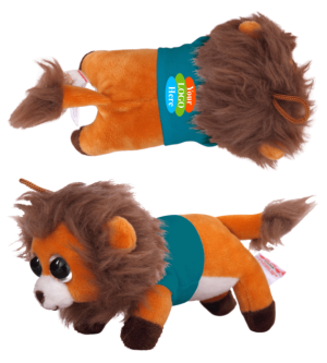 Soft Plush Lion Magnet Tsum Tsum with T-Shirt 6"