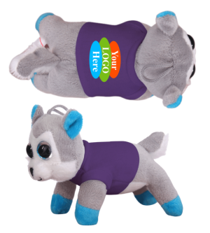 Soft Plush Husky Magnet Tsum Tsum with T-Shirt 6"