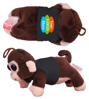 Soft Plush Monkey Magnet Tsum Tsum with T-Shirt 6"