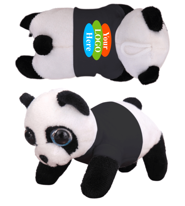 Soft Plush Panda Magnet Tsum Tsum with T-Shirt 6"