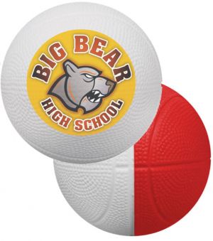 Two-Tone Mini Foam Basketballs