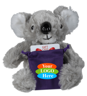 Soft Plush Koala With Gift Card Sack 8"