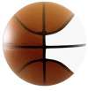 Custom Mini Signature Basketballs - 2 Panels Top View