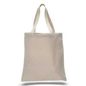 Natural Zippered Promotional Tote Bag