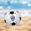 Soccer Beachballs at Beach 16 inch