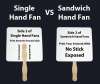 Bread Slice Hand Fans