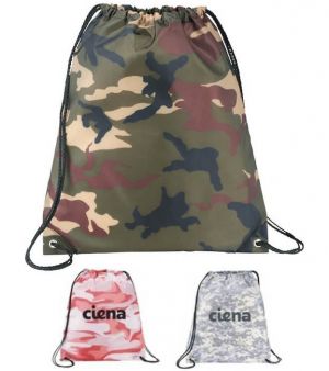 Camo Oriole Drawstring Bags 